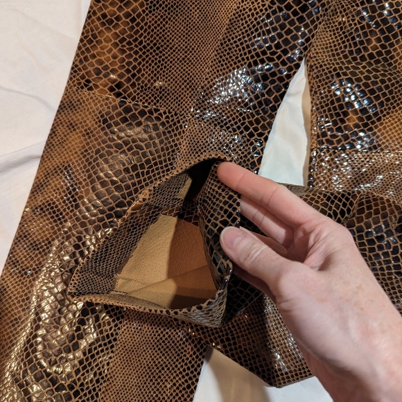 Vtg. Faux Snakeskin Pants - Picture 9 of 12